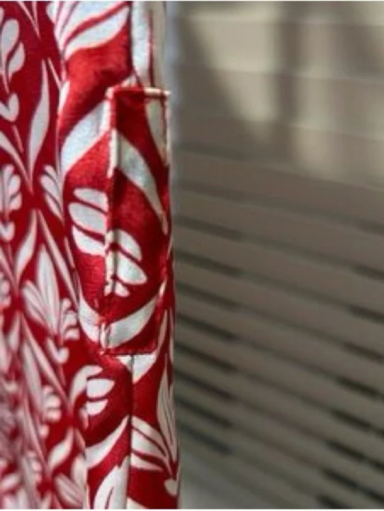 Vintage Forever 21 Red & White Patterned Sleeveless Shift Dress - Picture 3 of 5